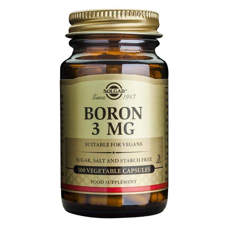 Solgar Bór 3 mg 100 kapslí