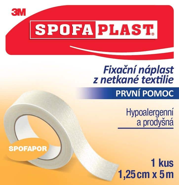 3M Spofaplast 731 Fixační cívková náplast z netkané textilie 1,25 cm x 5 m 1 ks
