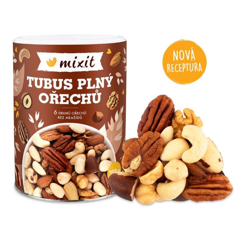 Mixit Tubus plný ořechů 350 g 