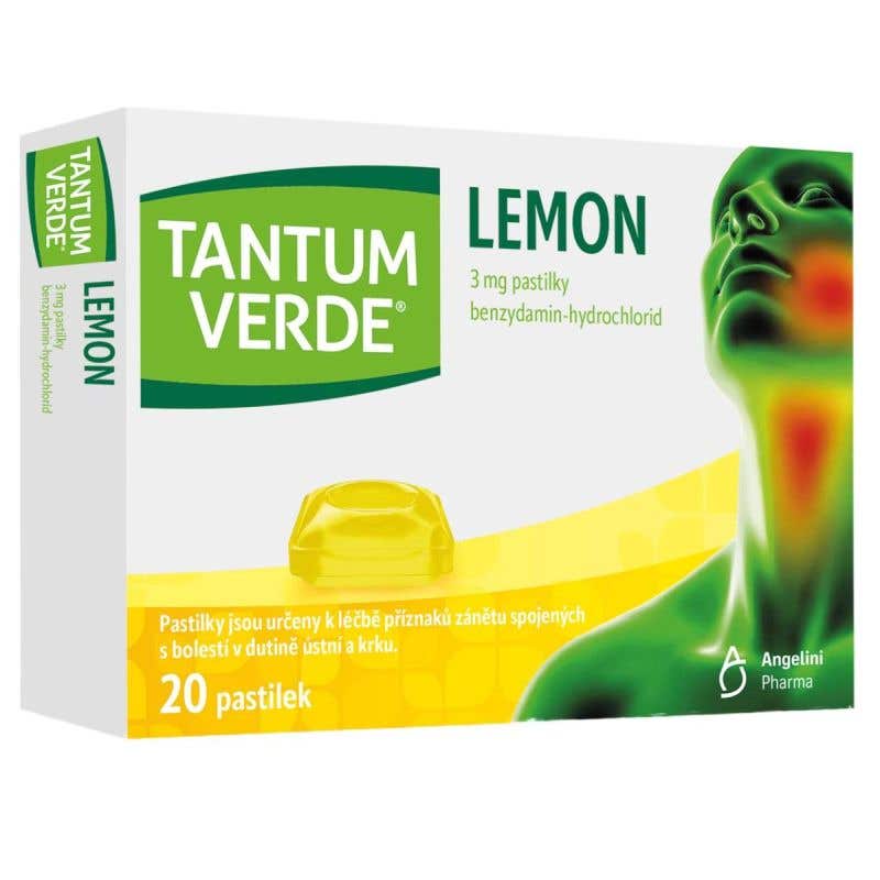 Tantum Verde Lemon 3 mg 20 pastilek