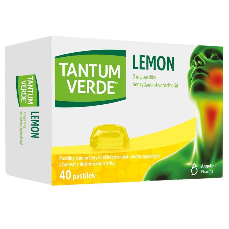 Tantum Verde Lemon 3 mg 40 pastiliek