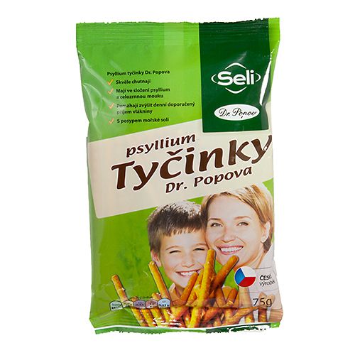 Dr. Popov Psyllium tyčinky 75 g