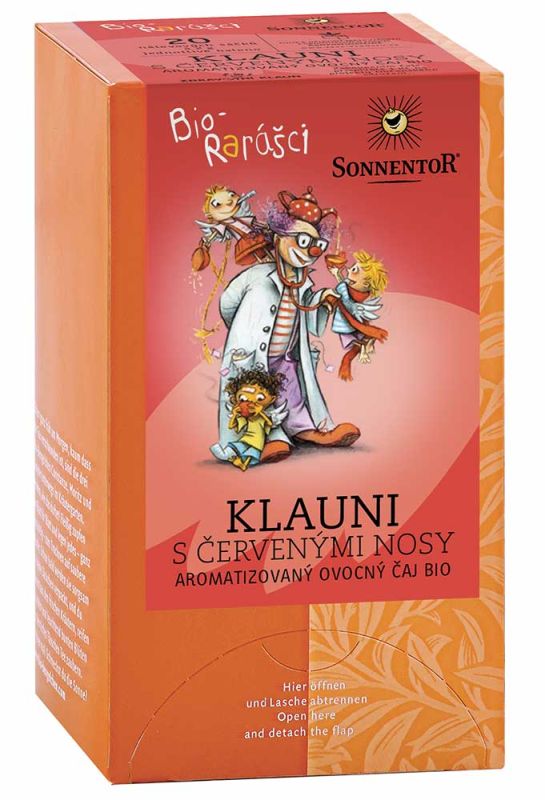 Sonnentor Klauni s červenými nosy čaj BIO 20 sáčků