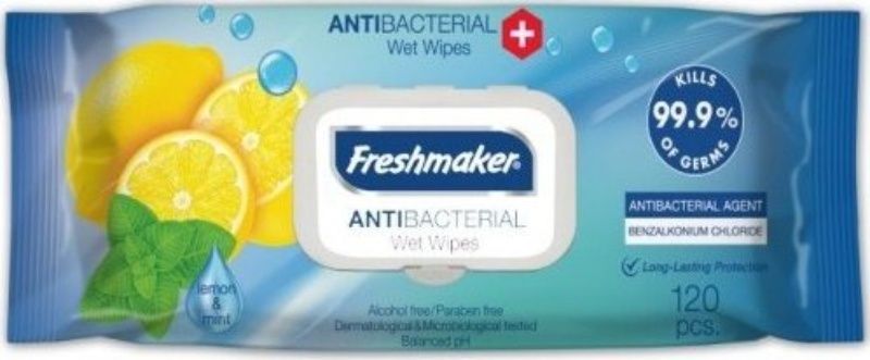 Naturprodukt Antibakteriální vlhčené ubrousky Freshmaker 15 kusů