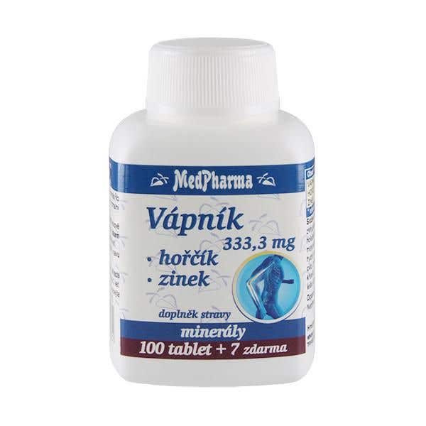 MedPharma Vápník 333,3 mg + hořčík + zinek 107 tablet