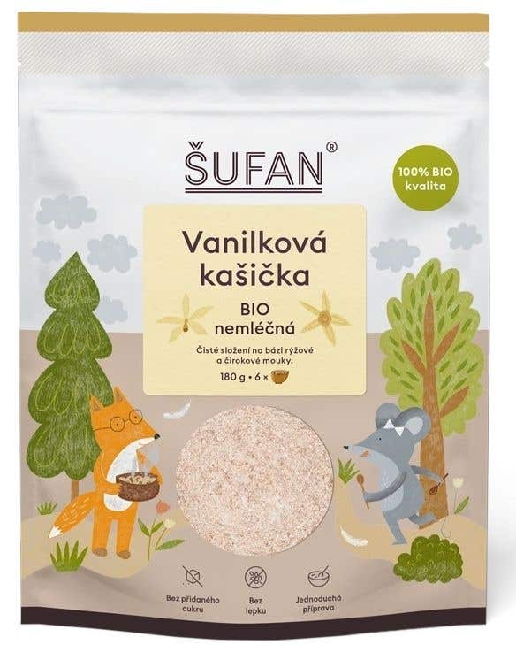Šufan Vanilková kašička nemliečna BIO 180g
