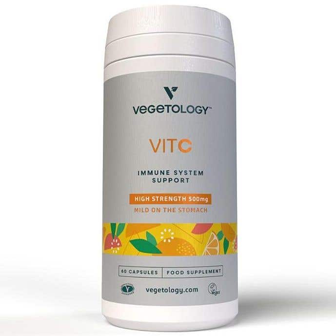 Vegetology Vitamín C 500 mg a bioflavonoidy na podporu imunity 60 kapslí