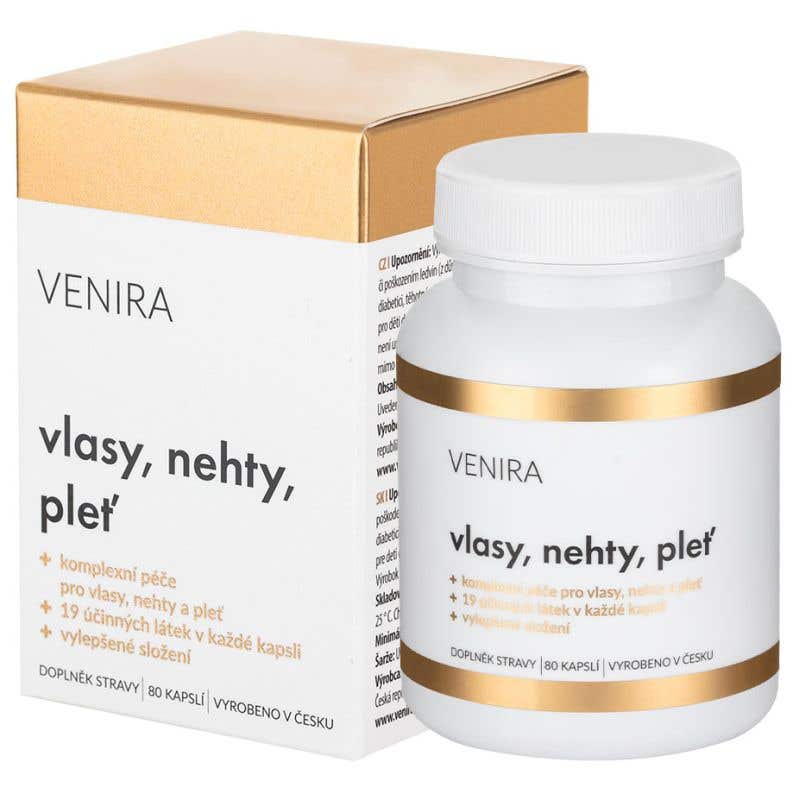 Venira Péče o vlasy nehty a pleť 40 denní kůra 80 tablet 