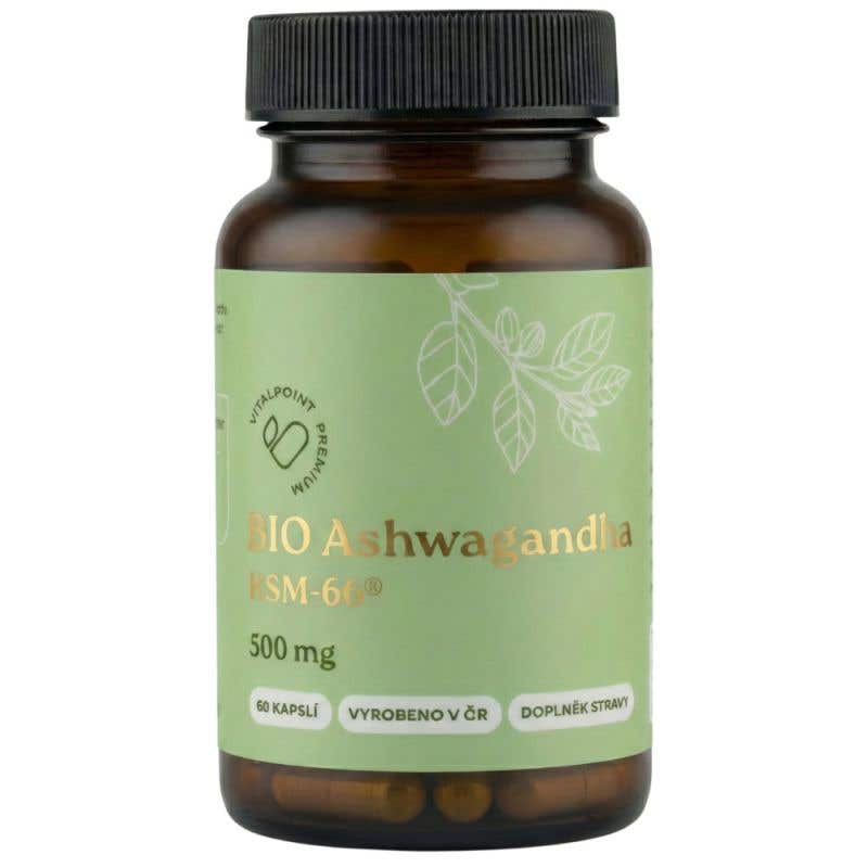 Vitalpoint Premium Ashwagandha extrakt KSM-66® BIO 60 kapslí