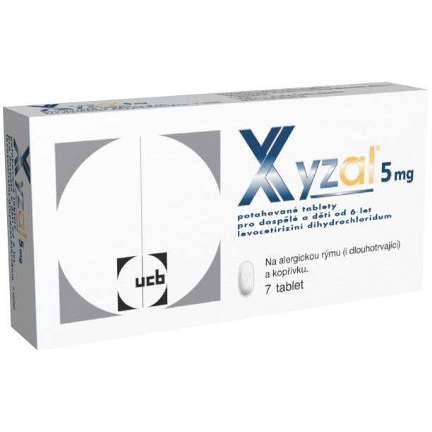 Xyzal 5 mg 7 tabliet