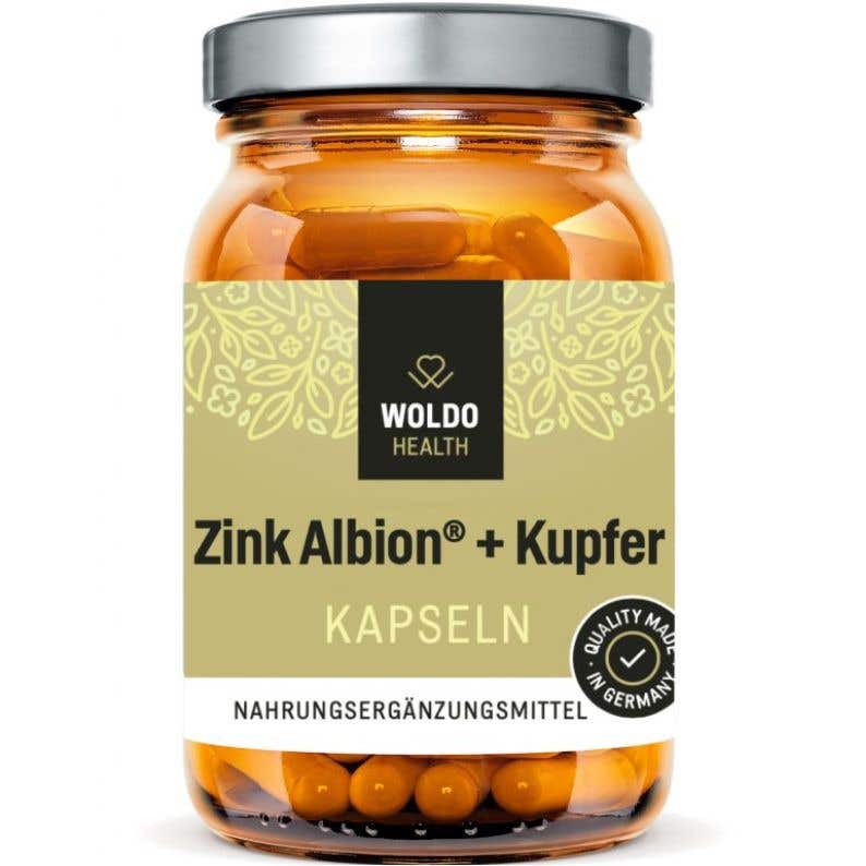 WoldoHealth Zinek s mědí 90 kapslí