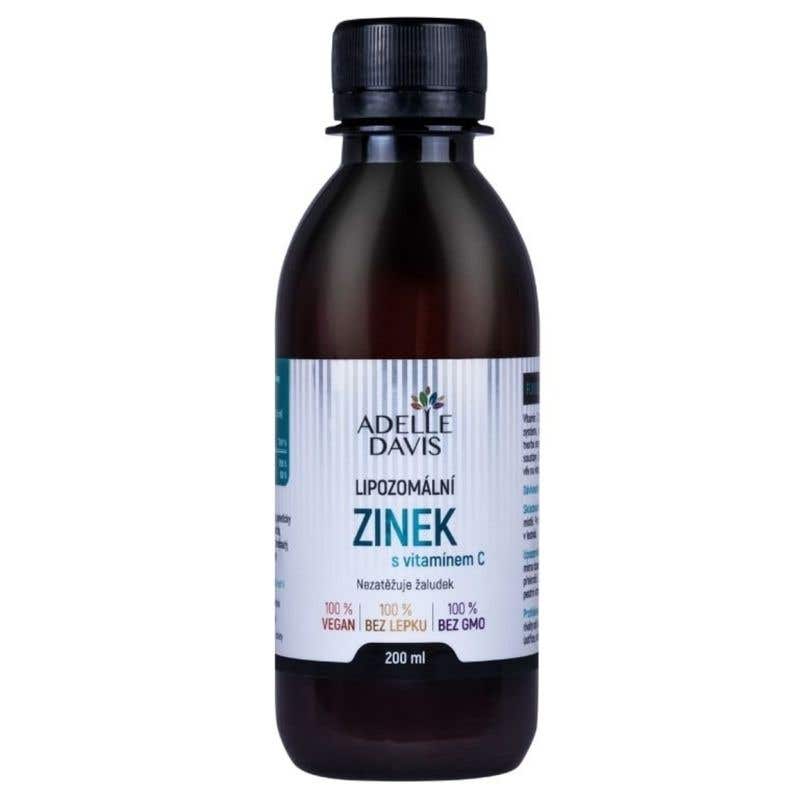 Adelle Davis Lipozomální Zinek + Vitamín C 200 ml