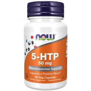 Now Foods 5-HTP 50 mg 30 rastlinných kapsúl
