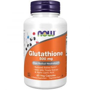 Now Glutathione redukovaný 500 mg 60 rostlinných kapslí