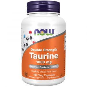 Now Foods Taurine Double Strength 1000 mg 100 rostlinných kapslí