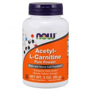 Now Foods Acetyl-L-Karnitin čistý prášek 85 g