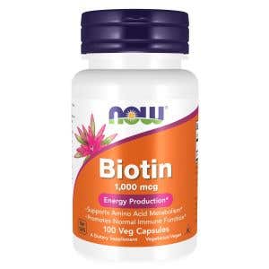 Now Biotin 1000 μg 100 rostlinných kapslí
