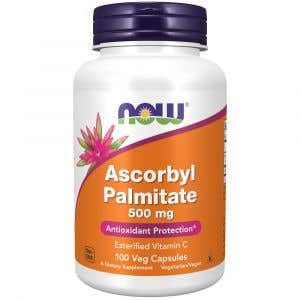 Now Foods Askorbylpalmitát s vitamínom C 500 mg 100 rastlinných kapsúl