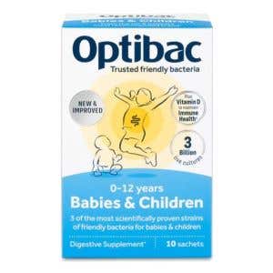 Optibac Babies and Children Probiotika pro miminka a děti 10x1,5 g sáčků - Expirace 30/06/2024
