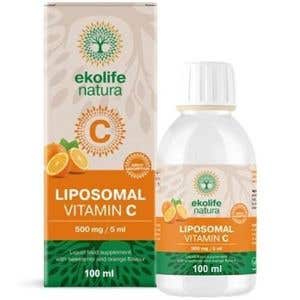 Ekolife Natura Lipozomálna Vitamín C 500 mg 100 ml Pomaranč