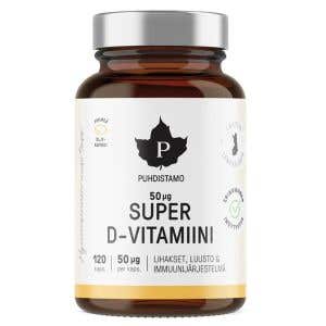Puhdistamo Super Vitamin D 2000 IU 120 kapslí