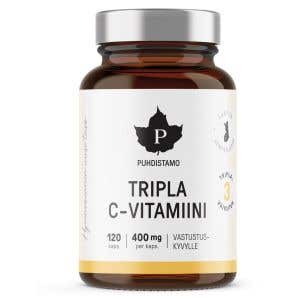 Puhdistamo Triple Vitamín C 120 kapsúl
