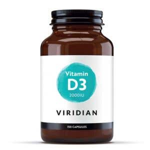 Viridian Vitamin D3 2000 IU 150 kapslí