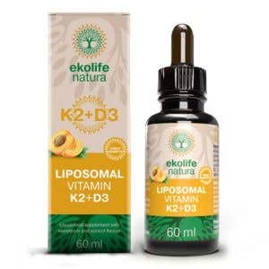 Ekolife Natura Lipozomální Vitamín K2 + D3 60 ml