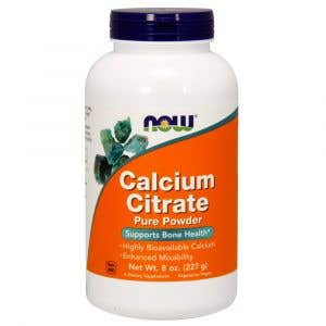 Now Foods Calcium Citrate - Vápnik citrát čistý prášok 227 g
