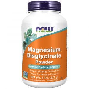 Now Magnesium Bisglycinate - horčík bisglycinát prášok 227 g