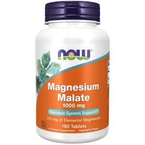 Now Magnesium Malate - hořčík – malát 1000 mg 180 tablet