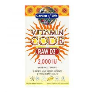 Garden of Life Vitamín D3 - RAW – 2000 IU 60 kapslí