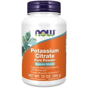 Now Potassium Citrate - draslík ako citrát draselný čistý prášok 340 g