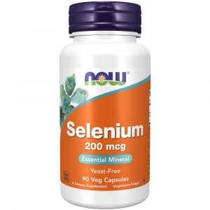 Now Foods Selenium 200 µg 90 rostlinných kapslí