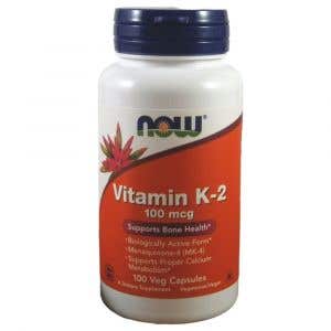 Now Foods Vitamin K2 jako MK-4 100 μg 100 rostlinných kapslí