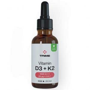 Trime Vitamín D3 & K2, 1000 IU D3 / 25μg K2-MK7 1050 kapek 28,5 ml