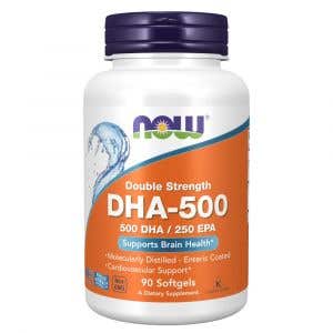 Now Foods DHA-500 500 mg 90 softgel kapslí s enterickým povlakem