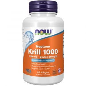 Now Foods Krill Oil Neptune – olej z krilu Double Strength 1000 mg 60 softgel kapslí