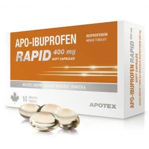 Apo-Ibuprofén Rapid 400 mg 10 mäkkých kapsúl