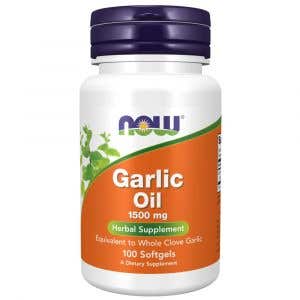 Now Garlic Oil česnekový olej 1500 mg 100 softgel kapslí