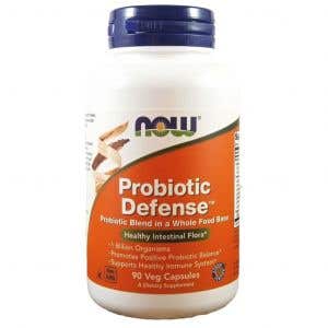 Now Foods Probiotic Defense probiotiká s pôdnymi baktériami 90 rastlinných kapsúl