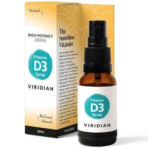 Viridian Vitamín D3 2000 IU Spray 20 ml