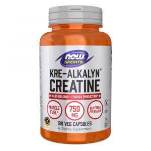 Now Foods Kre-Alkalyn Kreatin alkalyn 750 mg 120 rostlinných kapslí