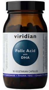 Viridian Folic Acid with DHA - Kyselina listová s DHA 90 kapslí
