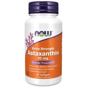 Now Astaxantín 10 mg 60 softgel kapsúl