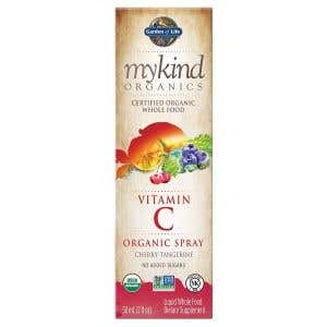 Garden of Life Mykind Organics Vitamín C ve spreji s příchutí třešně a mandarinky 58ml