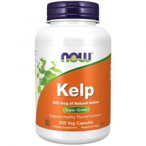 Now Kelp s přírodním jódem 325 μg 250 rostlinných kapslí