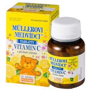 Dr. Müller Müllerovi medvídci s vitamínem C citron 45 tablet