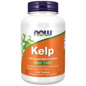 Now Foods Kelp s přírodním jódem 150 μg 200 tablet