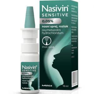 Nasivin Sensitive 0,05% nosový sprej pre dospelých a deti od 6 rokov 10ml